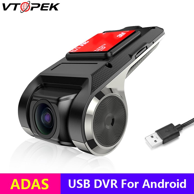 Vtopek  Dvr ADAS USB ī޶, 1080P HD, ڵ..